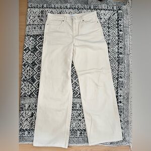 Uniqlo Women's Straight Leg cream colour